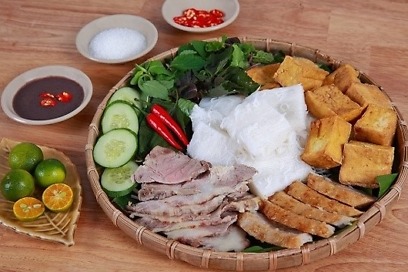 Bún Đậu Mắm Tôm 揚げ豆腐のブン