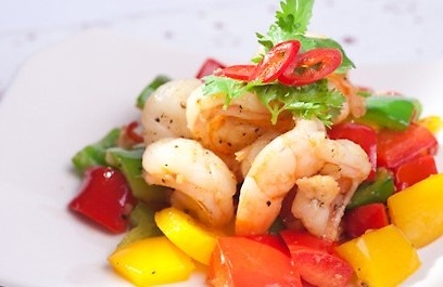 Hải sản xào ớt chuông海鮮・ピーマン炒め