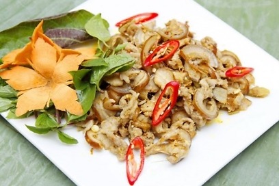 Lợn rừng xào lăn猪肉炒め