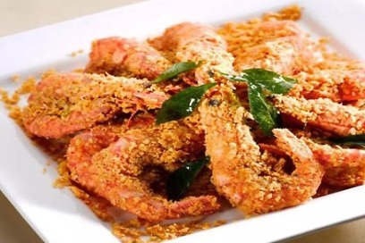 Tôm rang muối　（エビのスパイス炒め）