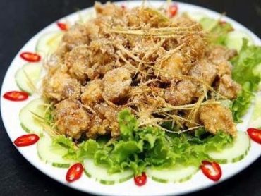 vịt rang muối　（ダック塩煎じる）