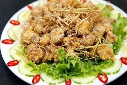 vịt rang muối　（ダック塩煎じる）